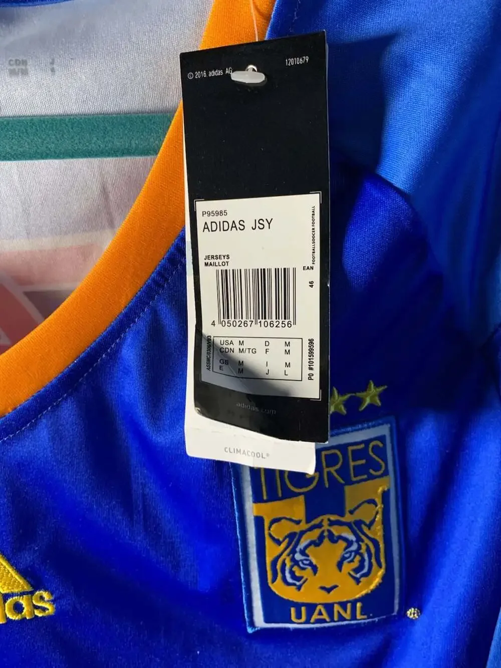 Adidas Tigres UANL Home Soccer Jersey Medium NWT